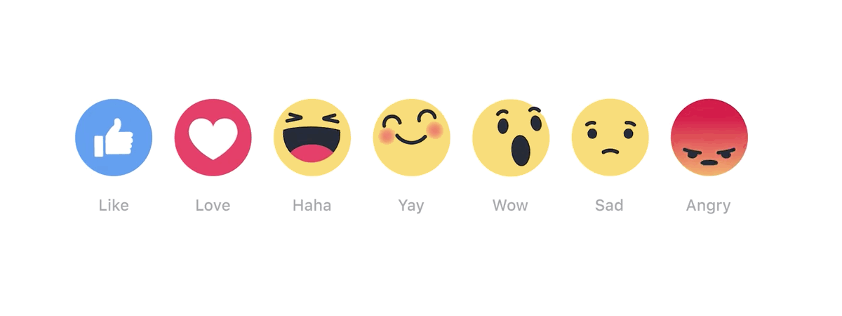 facebook beğen emojileri